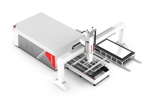 Machine de découpe laser à chargement et déchargement entièrement automatique