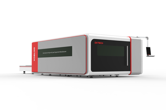 Machine de découpe laser à fibre haute puissance avec plateforme d'échange