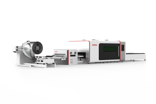 Nouvelle machine de découpe laser à fibre alimentée par bobine métallique automatique