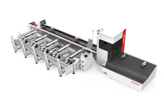 Machine de découpe professionnelle de tubes métalliques à double mandrin avec alimentation automatique